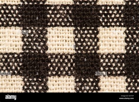 Black and white fabric texture Stock Photo - Alamy