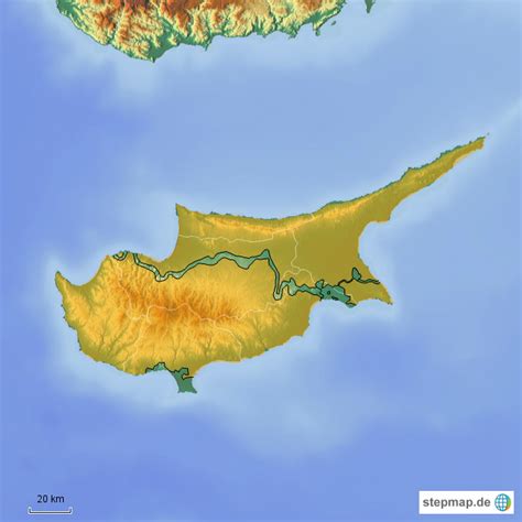 StepMap - Zypern - Landkarte für Europa