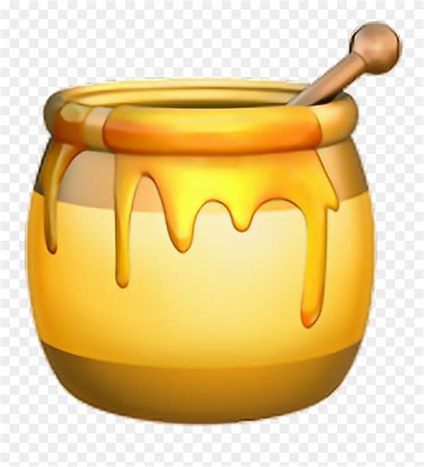 Honey Pot Emoji 🍯 Honey Honeypot Emoji Emoticon - Honey Emoji Clipart (#1071756) - PinClipart