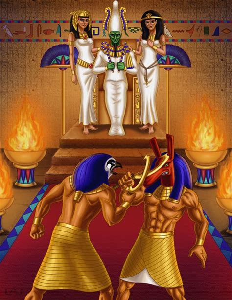 BATTLE OF THRONE HORUS VS SETH | Egypt god | Pinterest | The o'jays ...