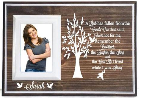 Memorial picture frame - memorial gift - unique sympathy gift - condolence gift… | Photo frame ...