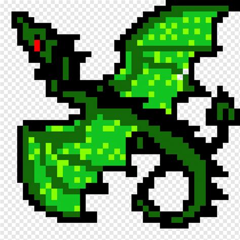 Minecraft Dragon Pixel Art