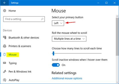 How to Switch Left and Right Mouse Button Functions in Windows 10 ...