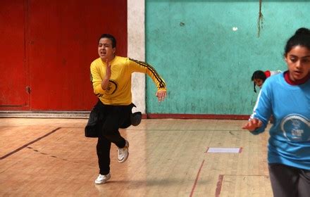 __COUNT__ Palestinian female players, compete during the Palestine Junior Championship, Gaza ...
