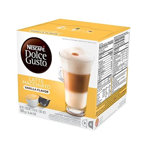 Nescafe Dolce Gusto Latte Macchiato Vanilla Capsules, 16ct (NES87066 ...