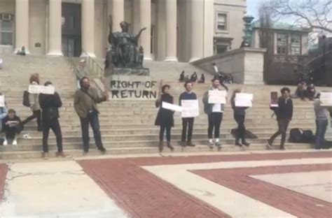 Anti-Israel protest held hold opposite Holocaust commemoration at Columbia | The Times of Israel