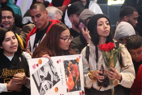 Fans Come Out to the Staples Center in Droves to Remember Kobe Bryant ...