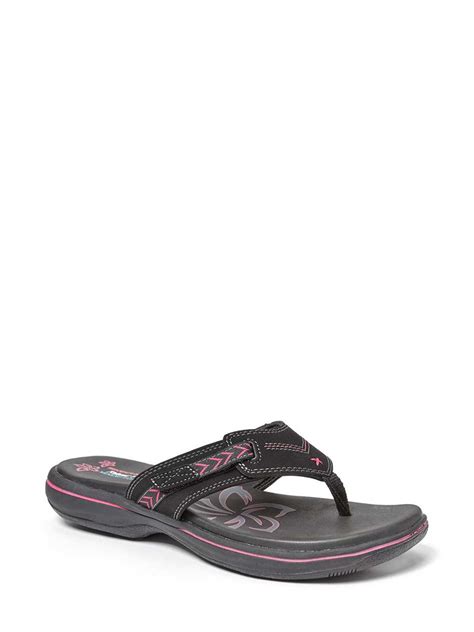 Skechers Wide-Width Faux-Leather Sandals | Penningtons