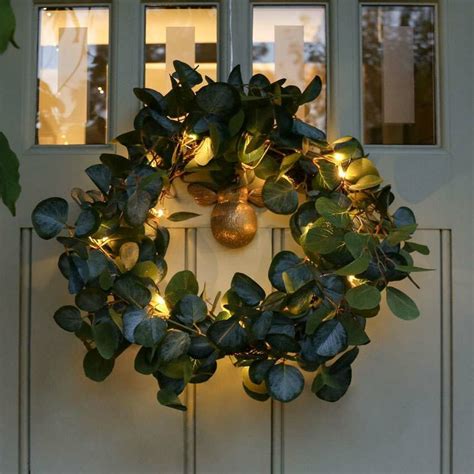 37cm Outdoor Eucalyptus Christmas Wreath