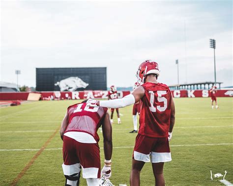 Photos: Treylon Burks’ First Practice As A Razorback | Arkansas Razorbacks