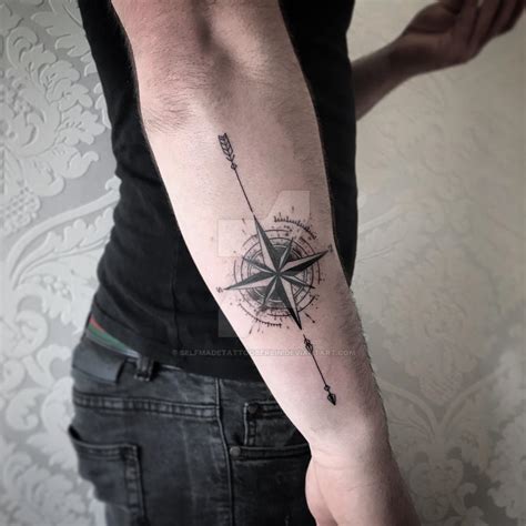 Abstract compass and arrow tattoo by SelfmadeTattooBerlin on DeviantArt