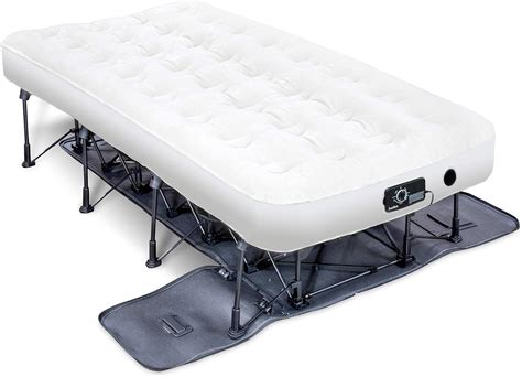 Ivation EZ-Bed (Twin) Air Mattress With Frame & Rolling Case, Self ...