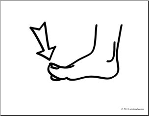 Toes Clipart Black And White - ClipArt Best