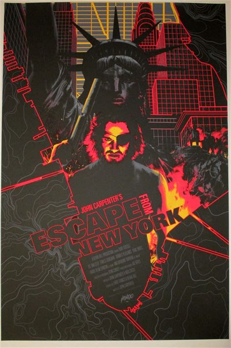 Escape From New York Poster, Mondo/AMP (24"x 36", 61cm x 91.5 cm), 1981 ...