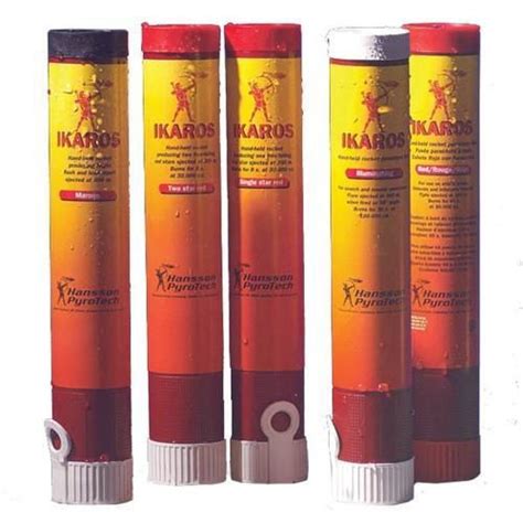 Marine Rocket parachute Flare, Hand flare, Buoyant smoke signal requirements as per LSA code & SOLAS