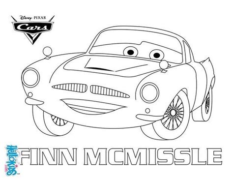 Cars 2 Coloring Pages Finn Mcmissile - coloringpages2019