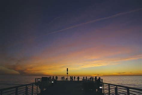 Free picture: sunrise, pier, silhouette, water, dawn, beach, sea, dusk, ocean, sky