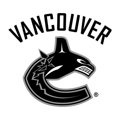 Canucks Logo Black And White