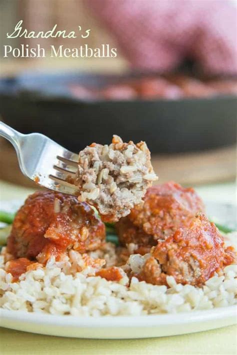 Grandma’s Polish Meatballs for #SundaySupper - Cupcakes & Kale Chips