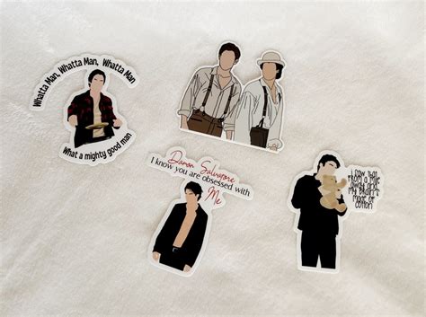 Damon Salvatore Stickers Salvatore Brothers Stickers Prison - Etsy