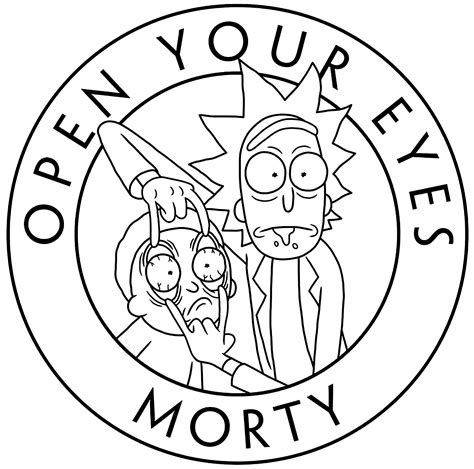 Rick and morty - Coloring Pages for Adults