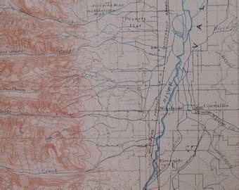 Victor Idaho Map - Etsy