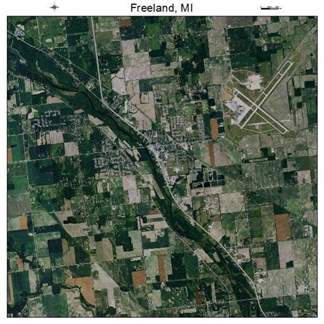 Aerial Photography Map of Freeland, MI Michigan