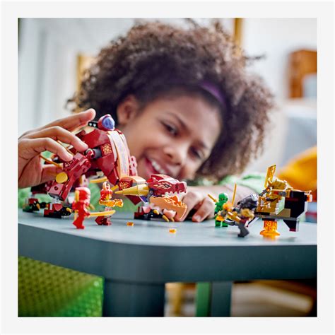 LEGO® NINJAGO® 71793 Dragone di Lava Transformer di Wyldfyre Set di ...