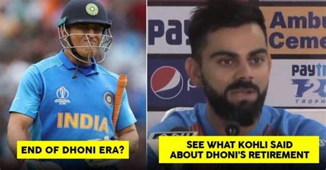 Virat Kohli Finally Opens Up On Dhoni’s Retirement After His Throwback Tweet Sparked Rumours ...