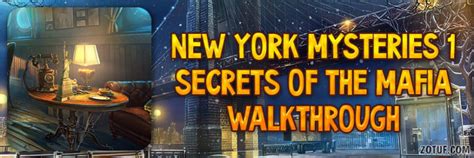 New York Mysteries 1: Secrets of the Mafia – Walkthrough