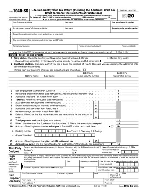 2020 Form IRS 1040-SS Fill Online, Printable, Fillable, Blank - pdfFiller