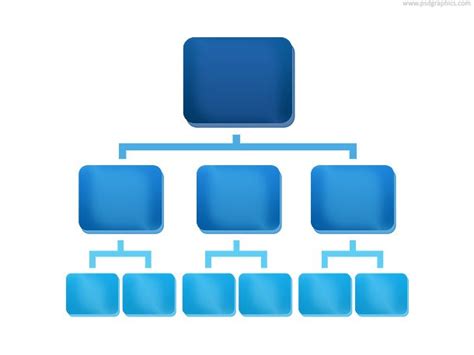 Organization chart icon (PSD) - PSDgraphics