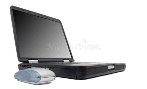 Laptop on cherry desk stock photo. Image of panel, personal - 222