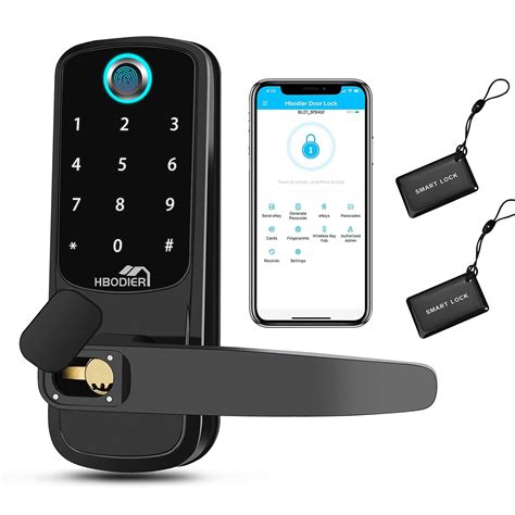 Buy 5-in-1 Smart Door Lock - Keyless Entry with Fingerprint, App, IC Cards, Passcode, and Keys ...