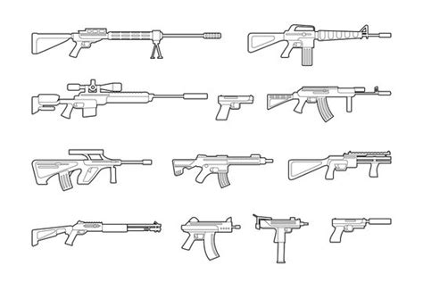 Machine Gun Drawing