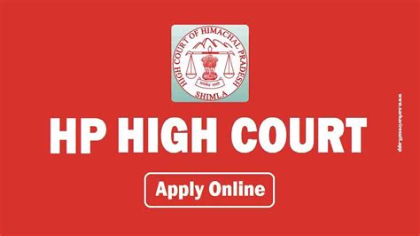 HP High Court Clerk Recruitment 2021 Apply Class-II & III 23 Post