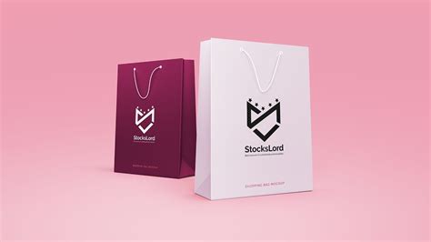 Logo Mockup on Shopping Bag PSD Free Download - YouTube