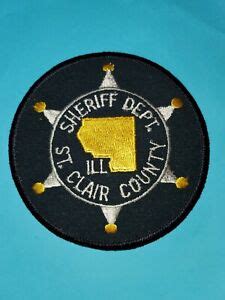 St Clair County Illinois Sheriff Department Brown Shoulder Patch 1980’s | eBay