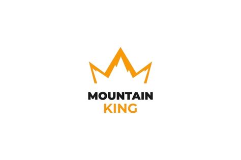 Premium Vector | Flat mountain king logo design vector illustration idea