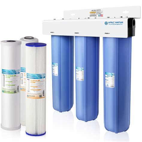 APEC 3-Stage Whole House Water Filter System with Sediment, KDF and ...