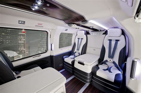 Luxurious helicopter interiors