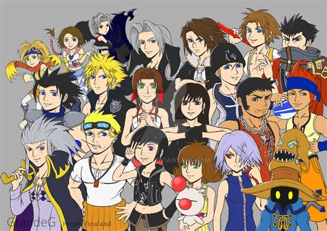 Final Fantasy characters in Kingdom Hearts by Laydos on DeviantArt