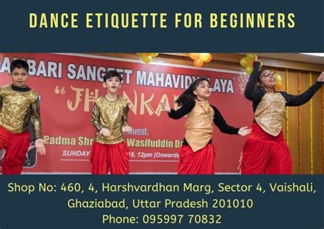 Dance Etiquette For Beginners | Music & Dance Academy In Delhi Noida Ghaziabad