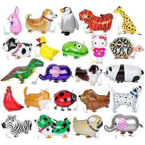 Hot 10pcs walking pet balloons animal balloon aluminum foil balloon ...