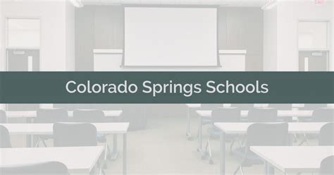 Colorado Springs Schools - Colorado Springs Homes