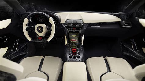 White and black vehicle interior, Lamborghini Urus, concept cars HD ...