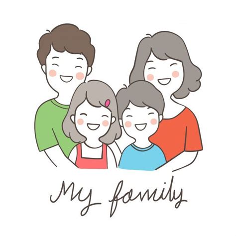 Draw character happy family. Download thousands of free vectors on Freepik, the finder with more ...