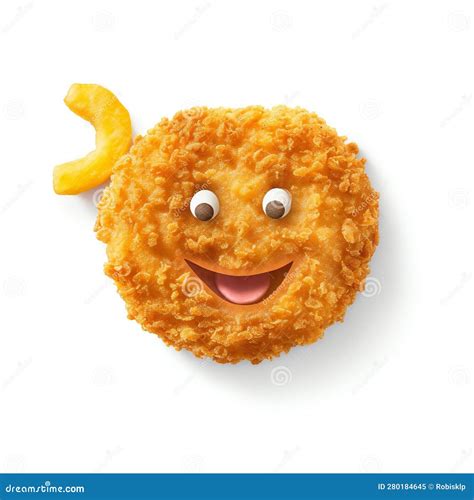 Smiley Face Chicken Nugget Cartoon Royalty-Free Stock Photography ...