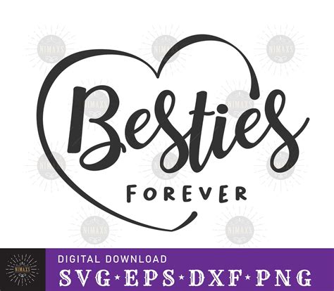 Besties Forever SVG Besties SVG Beste Freundin Geschenk SVG - Etsy.de