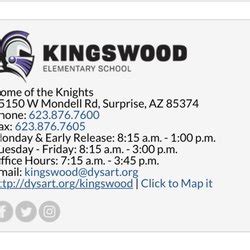 KINGSWOOD ELEMENTARY SCHOOL - 15150 W Mondell Rd, Surprise, AZ - Yelp